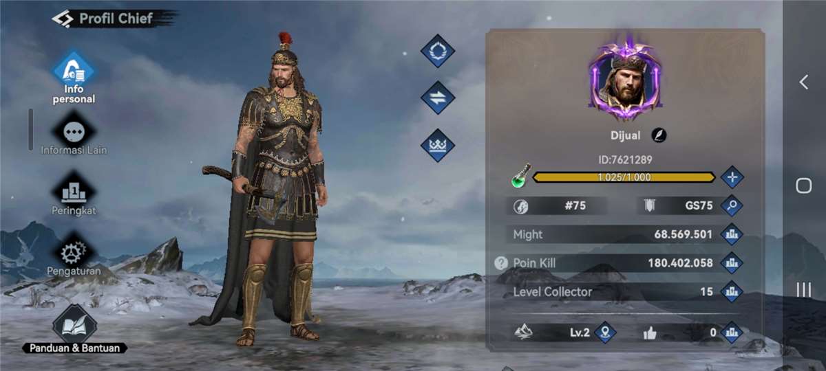 Penjualan akun permainan Viking Rise Penjualan akun permainan Viking Rise